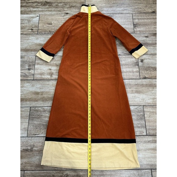 Vanity Fair Velour Robe House Coat With Zipper Brown - Picture 4 of 10
